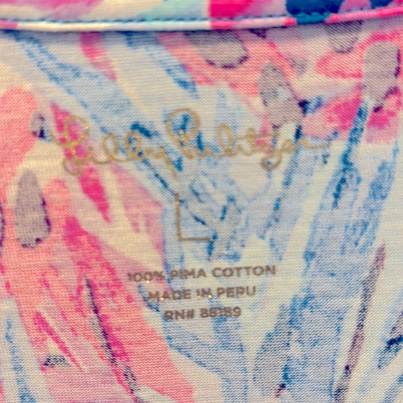 Lilly Pulitzer Daphne Dress Tweethearts Tropical Blue & Pink Women’s Siz… - Picture 8 of 9